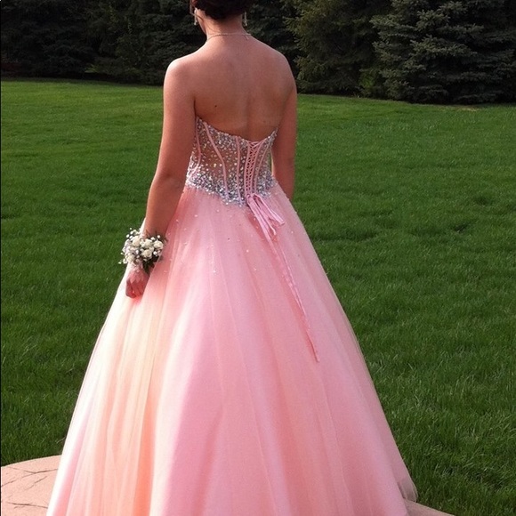 Blush Prom Dress - Picture 3 of 4